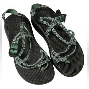 Chaco Women's ZX/2 Classic Aqua Green Black Sandals SZ 12 Hiking Outdoors